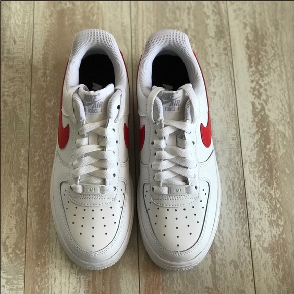 NWT Nike ID Air Force 1 Custom Red swoosh - Picture 5 of 8